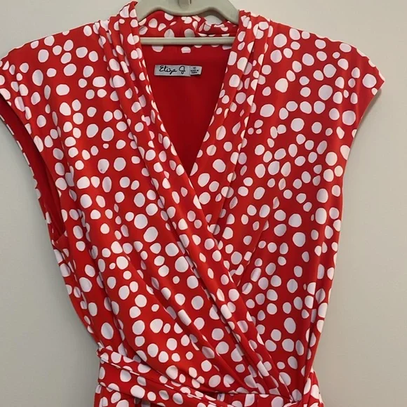 Eliza J orange polka dot dress - Picture 2 of 6